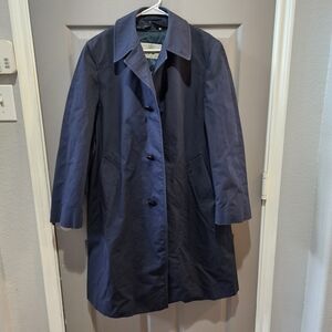 Vintage 1960 -1960 Navy Blue Trench Coat By Aquascutum london